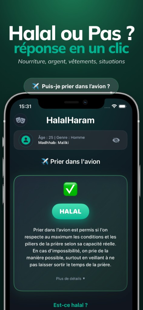 French HalalHaram Pro App Store listing