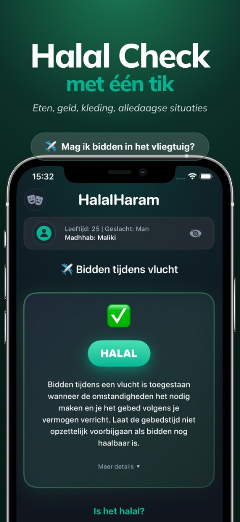 Dutch HalalHaram Pro App Store listing